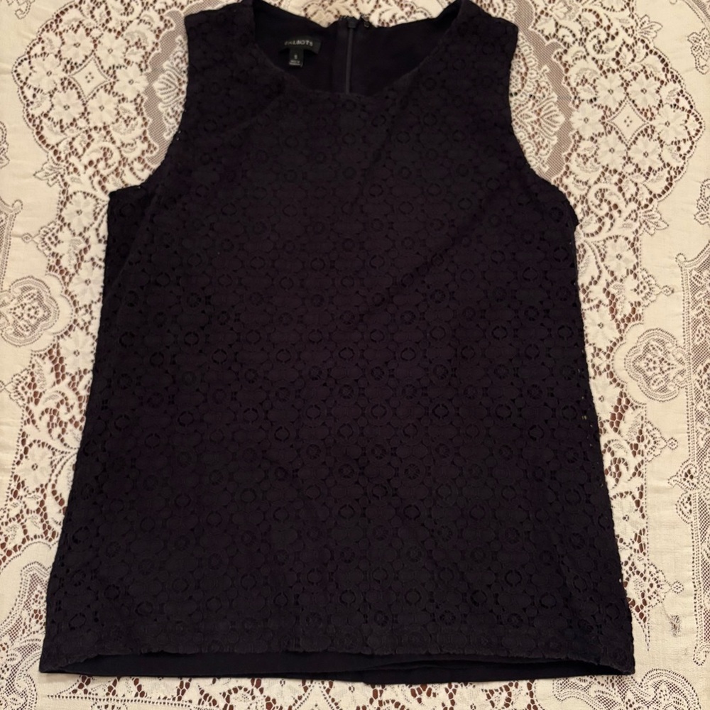 black talbots tank top size small